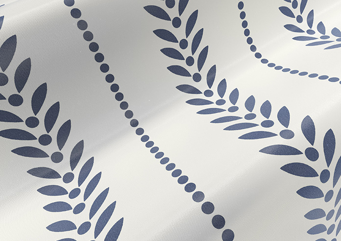 Laurel Stripe, Navy - Twist&Fit Roman Blind - Image 4